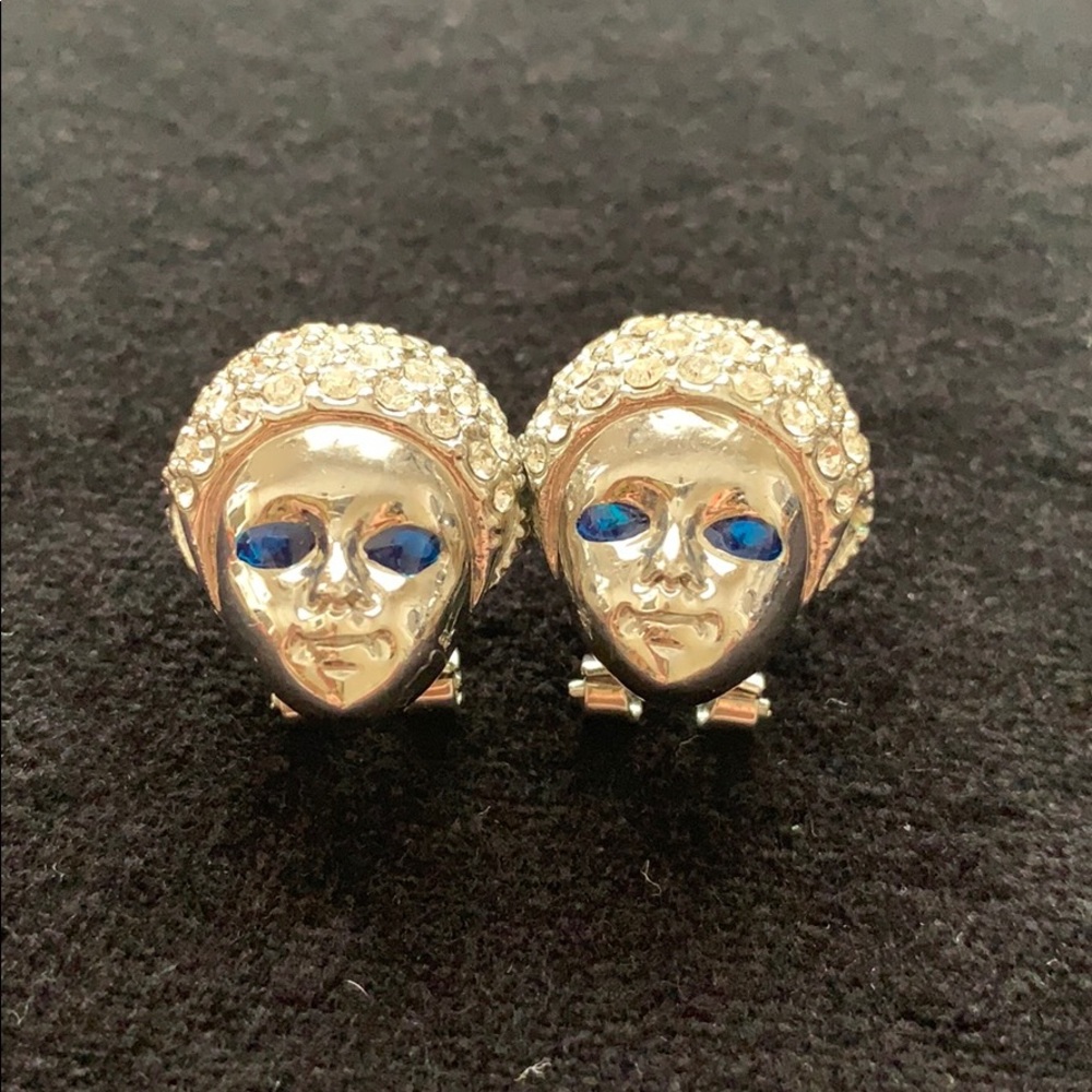Unique face earrings